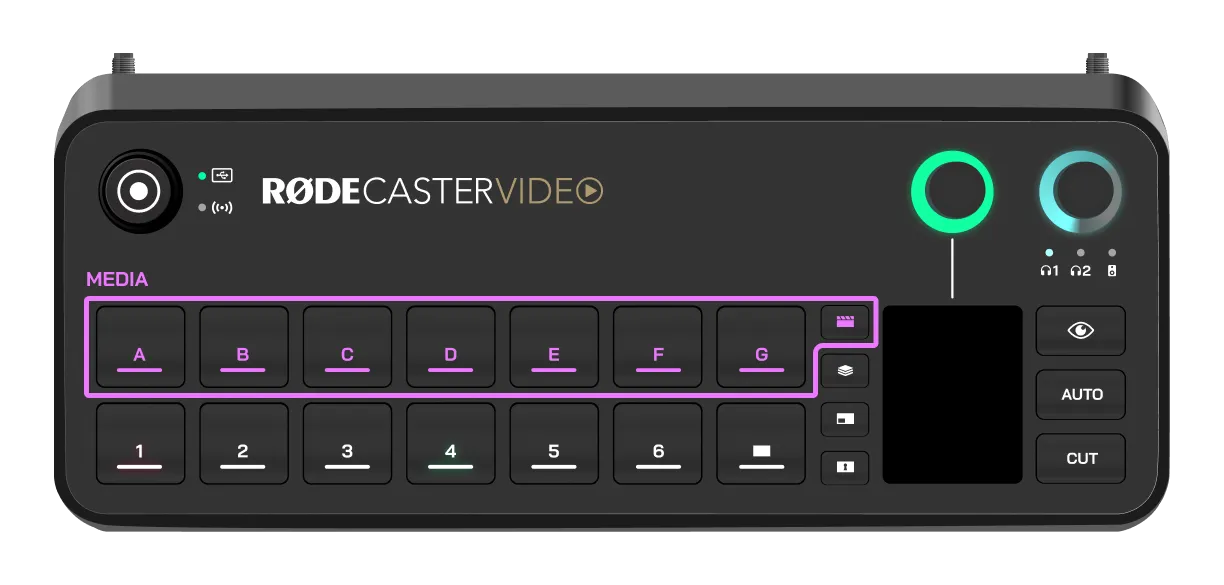 Media bank controls